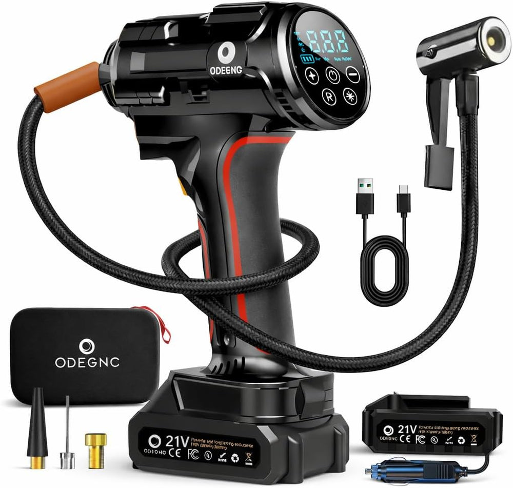Cordless Air Compressor 160PSI Portable Tire Inflator with 10000mAh Battery &...