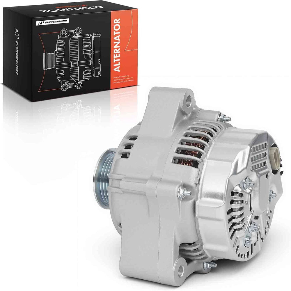 A-Premium Alternator, 12V 100A 6-Groove Pulley CW, Compatible with Lexus