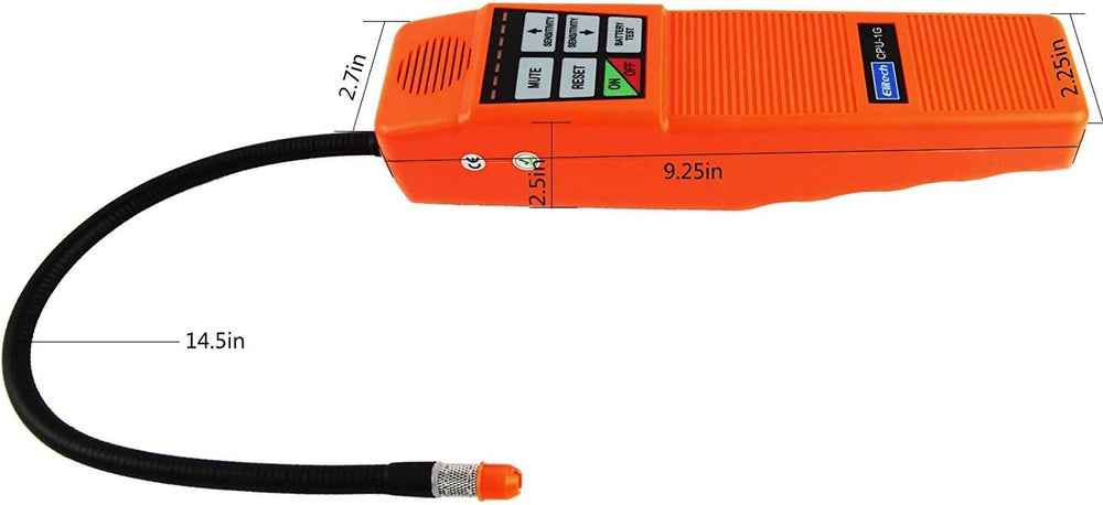 Elitech CPU-1G HVAC Leak Detector Halogen Gas Tester HVAC Refrigerant AC Snif...