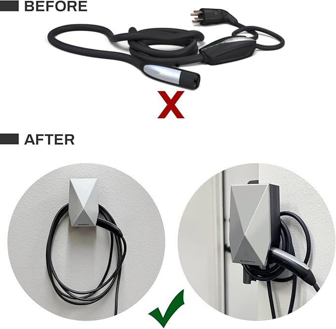 Upgraded Aluminum Charging Cable Holder