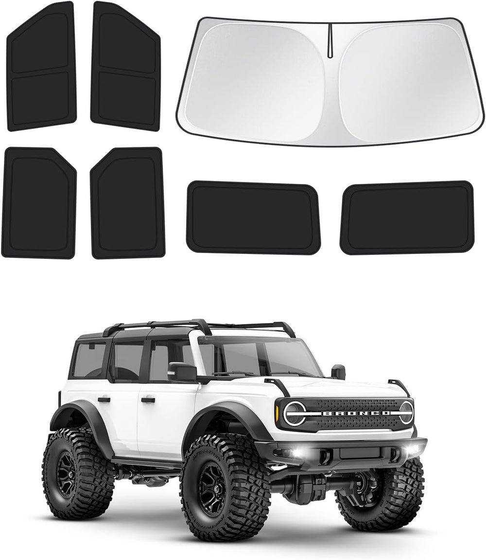 Windshield Sun Shade for 2021-2025 2026 Ford Bronco 4 Door Side Rear Window (...