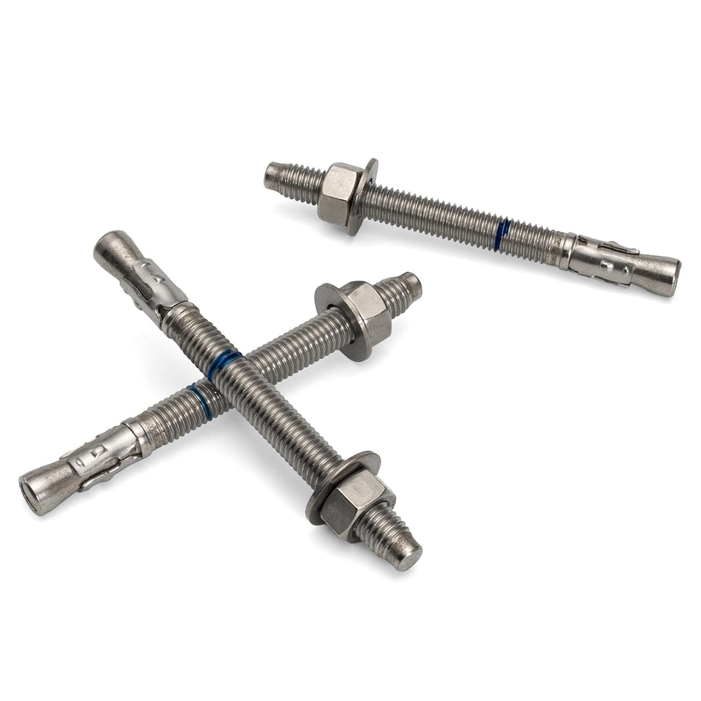 1/2" x 4-1/4" Concrete Anchors (12 Pack) 1/2 inch Wedge Anchors Bol...
