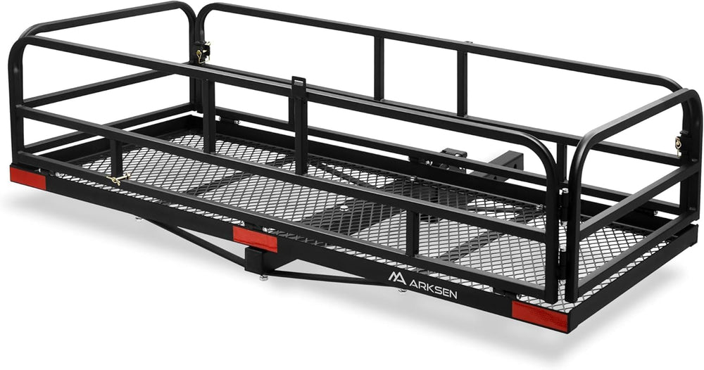 ARKSEN 60" x 25" x 14" Folding Cargo Basket, Cargo Rack Carrie...