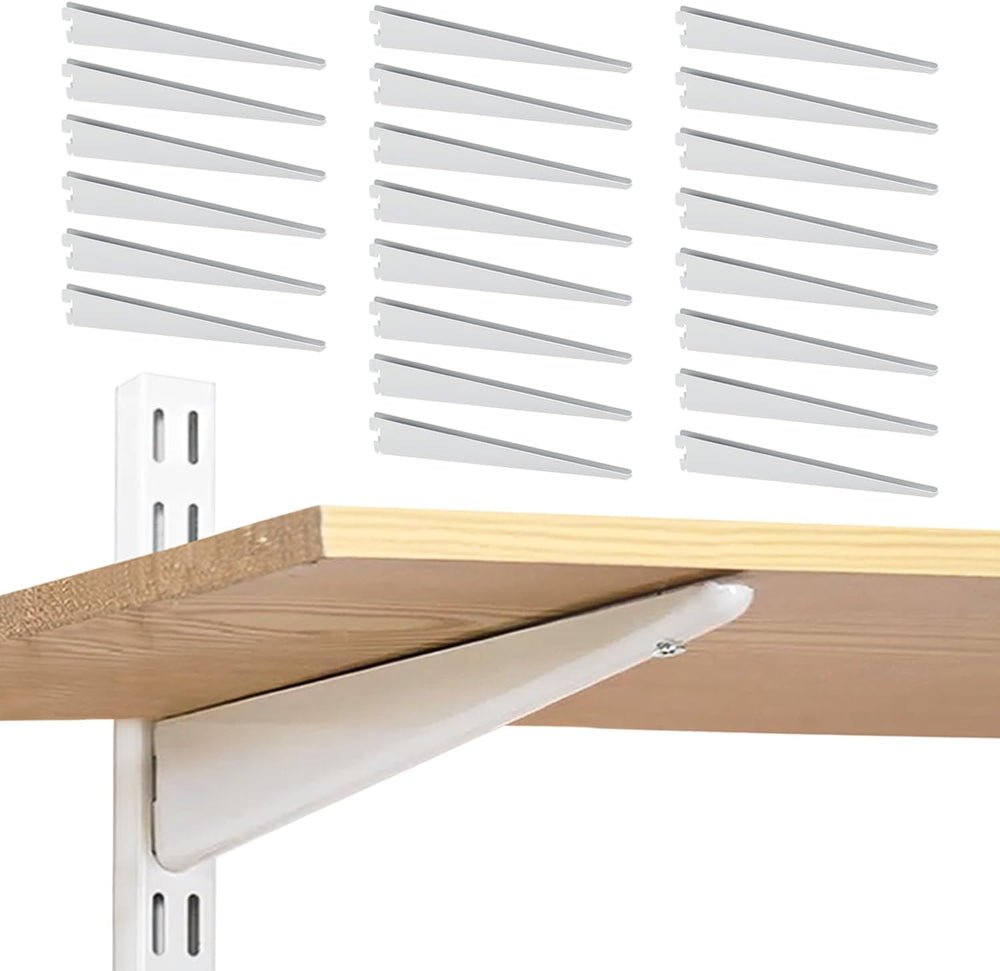 Adjustable Shelf Brackets 24 Pack Heavy Duty 16 Inch Wire Shelf Brackets for ...