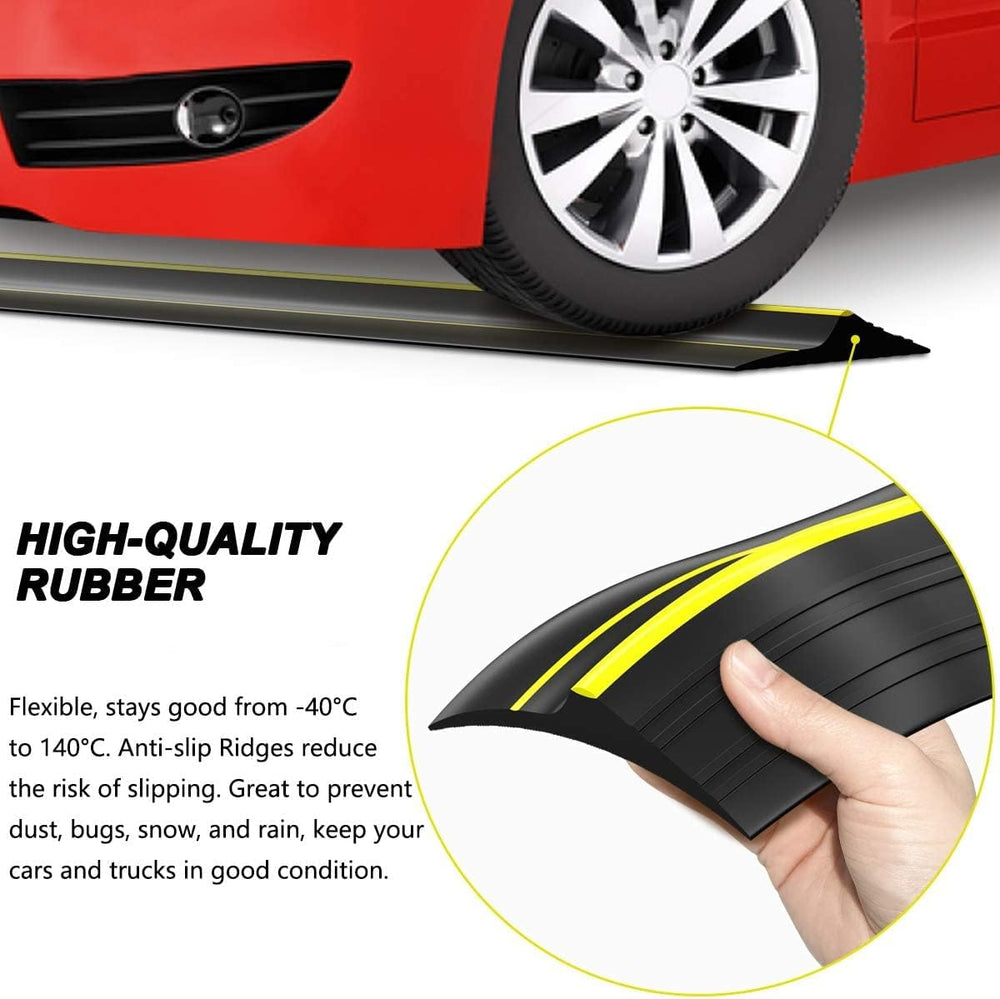 Jin&Bao Gray Garage Door Threshold Seal 10FT Rubber Strip & 1 Adhesive