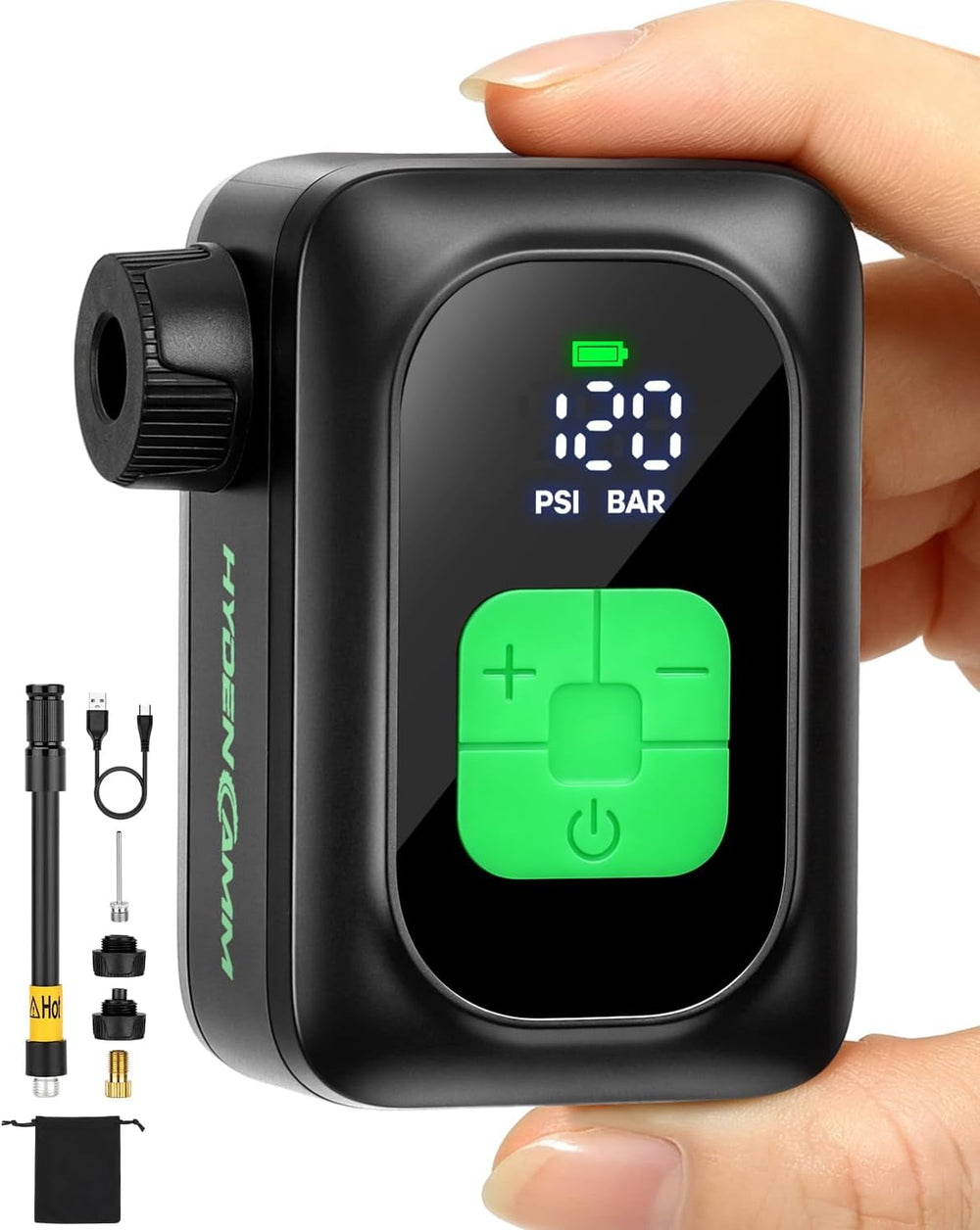 Mini Bike Tire Pump, Electric Bicycle Pump Auto Stop 120PSI