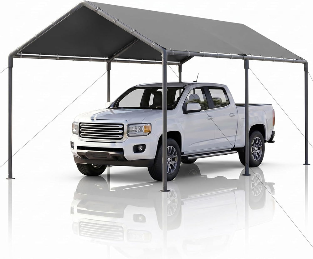 Carport, Heavy Duty Galavanized Carport Canopy, Party Car Tent Garage Shelter...