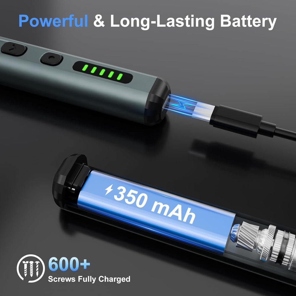 STREBITO Electric Screwdriver, 67 in 1 Mini Electric Screwdriver