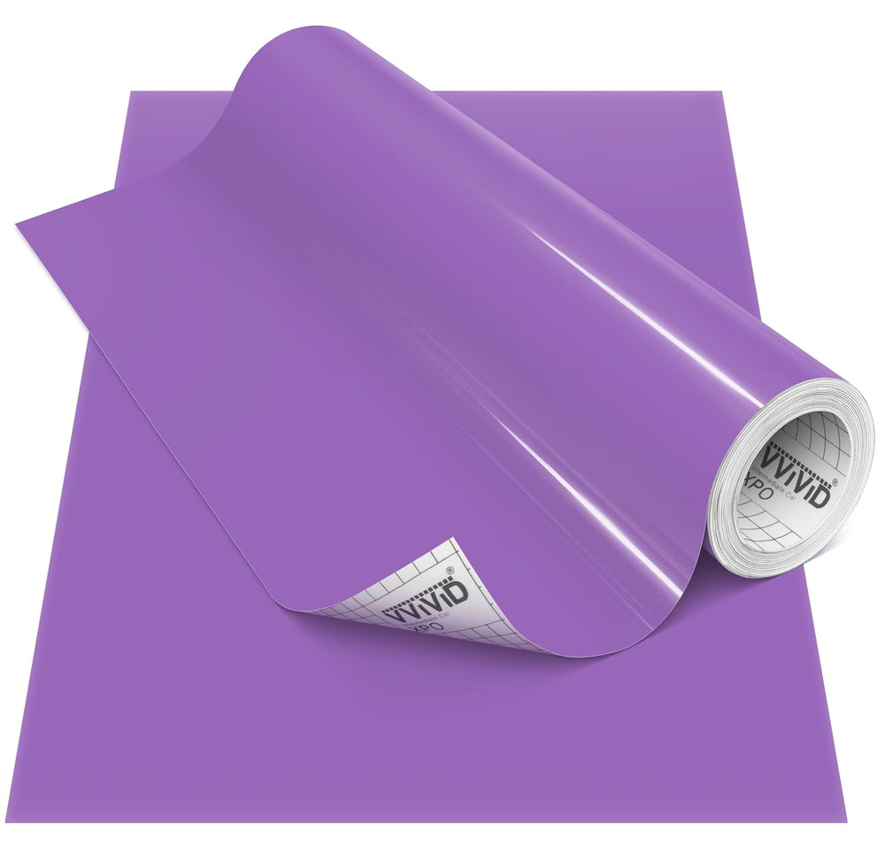 VViViD DECO65 Lavender Gloss Permanent Adhesive Craft Vinyl (12" x 100ft)