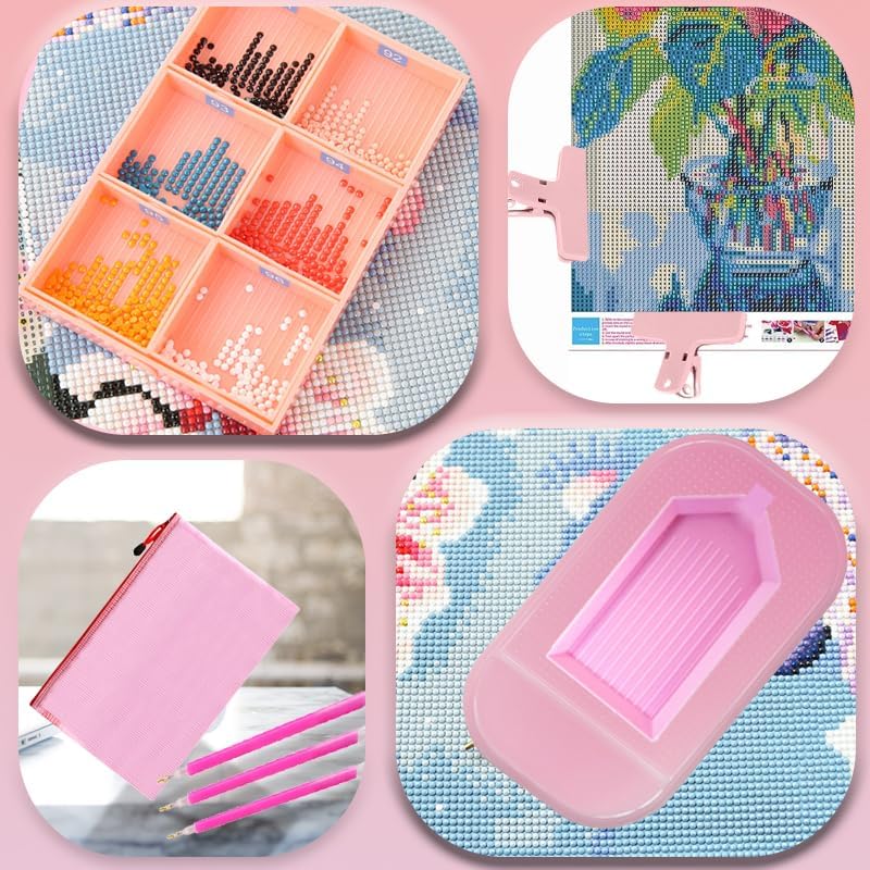 NLXCXUCY 158Pcs Diamond Art Accessories Kit
