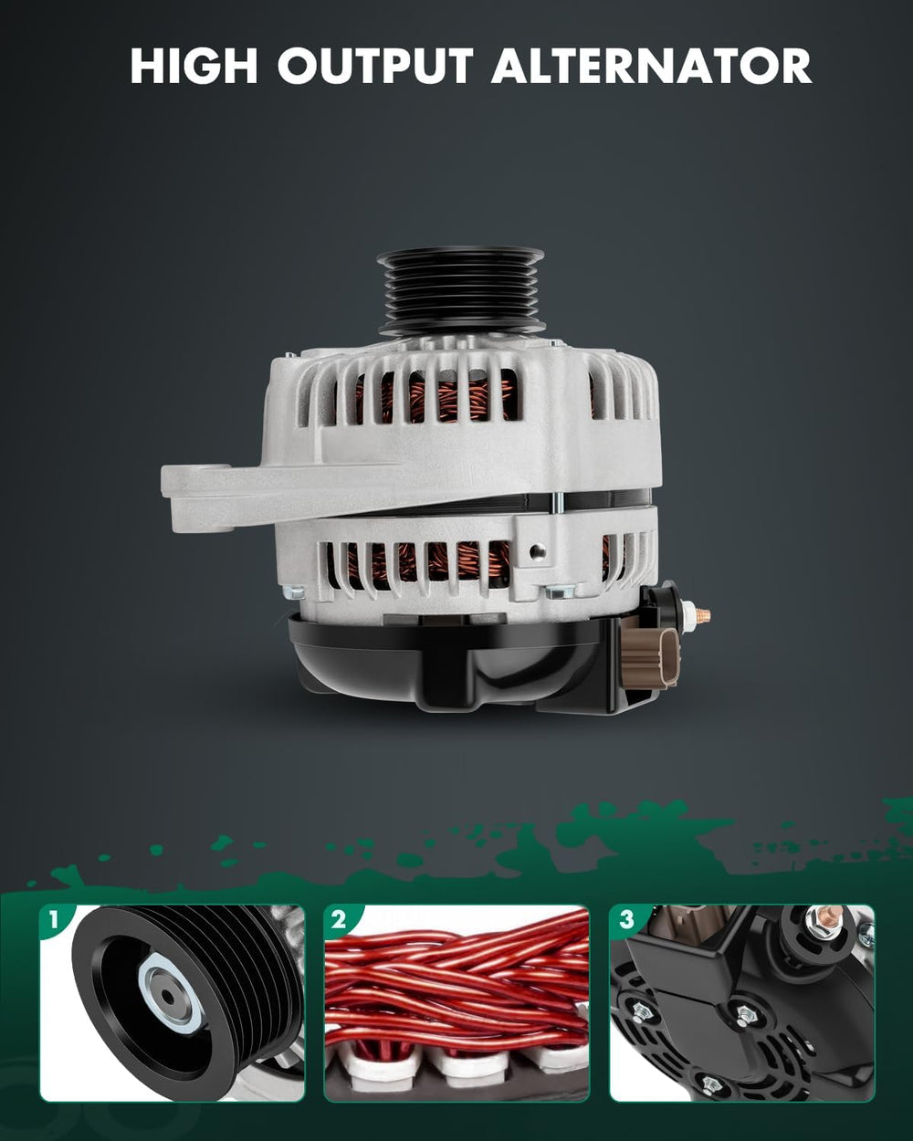 SCITOO 12V 100Amp Alternator Fit for Lexus ES330/RX330 2004-2006 3.3L