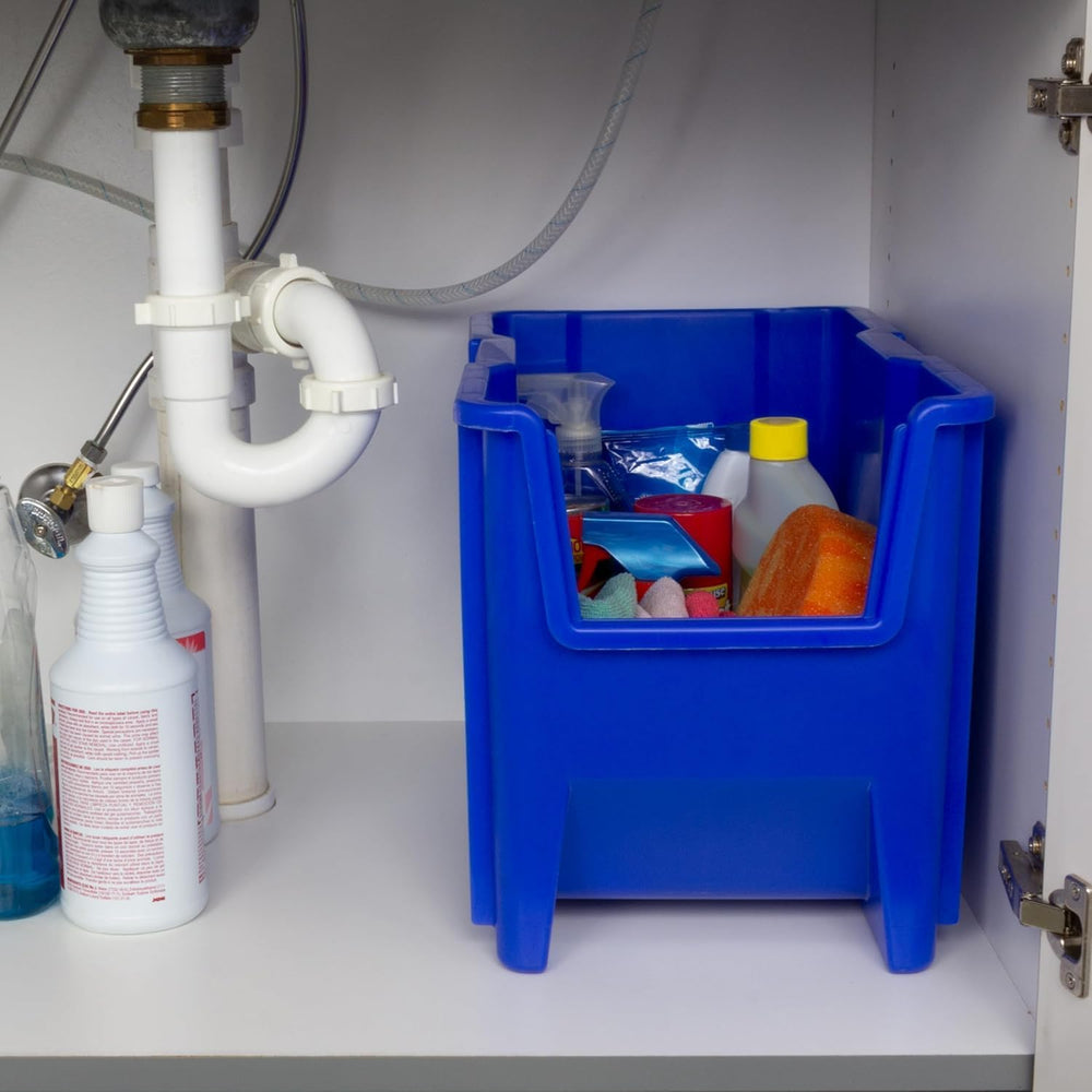 Akro-Mils 13014 Stack-N-Store Heavy Duty Stackable Open Front Plastic Storage...