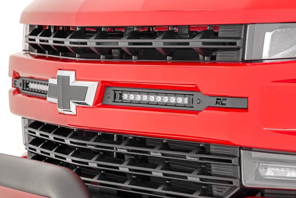 Rough Country 10" Black Series LED Grille Kit for 19-22 Silverado 1500-7...