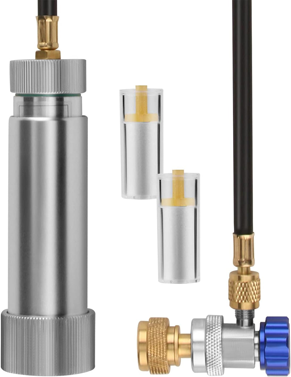 Lichamp AC Oil Injector R134A, R1234YF Refrigerant A/C Dye Injector Kit with ...