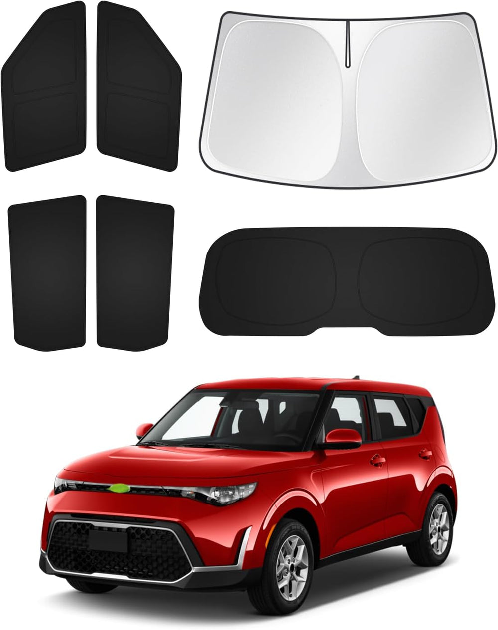 Sunshades for Kia Soul 2020-2025 2026 Accessories Windshield Sun Shade Side (...