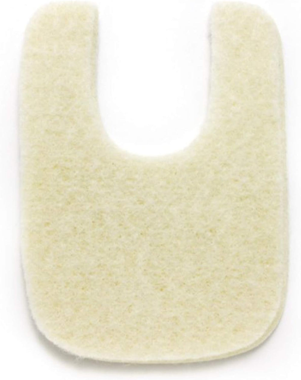 Wide U Shaped Felt Callus Horseshoe Pads - Adhesive Foot Pads 1/4" Thick
