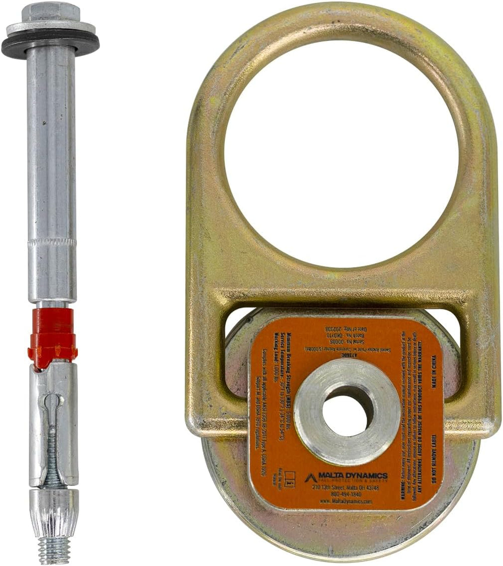 Malta Dynamics 5K Swivel Anchor for Use on Concrete Substrates| Reusable Anch...