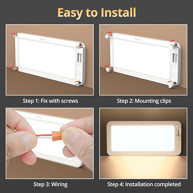 NAOEVO RV Lights Interior 2070LX, 1500LM RV LED Light Interior 12V, Camper (8...