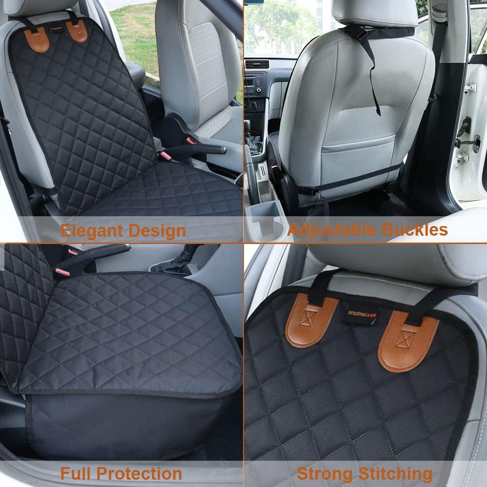2PCS Dog Car Front Seat Covers Scratch-Proof Pet Car Seat Cover Non-Slip Car ...