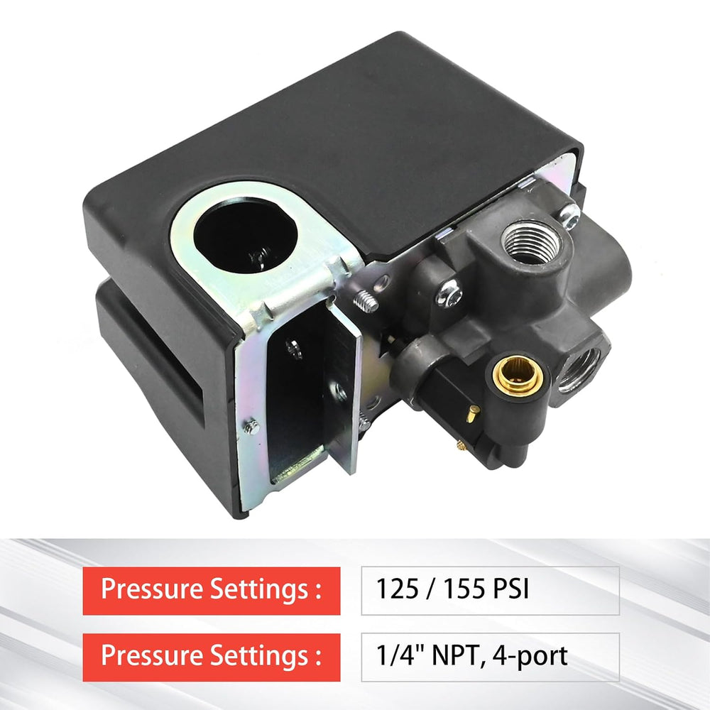 034-0184 26 A Pressure Switch Air Compressor 120/240 V 125-155 PSI, Replaces ...