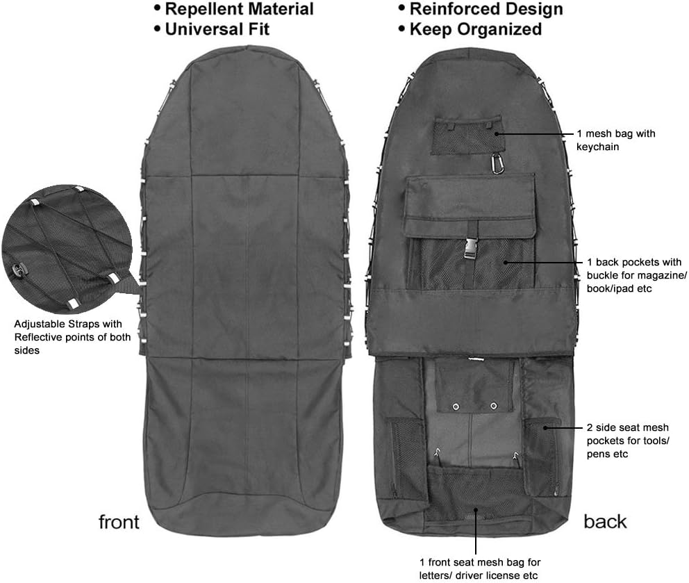 TIROL Semi Truck Seat Covers Heavy Duty Canvas Seat Covers for Trucks