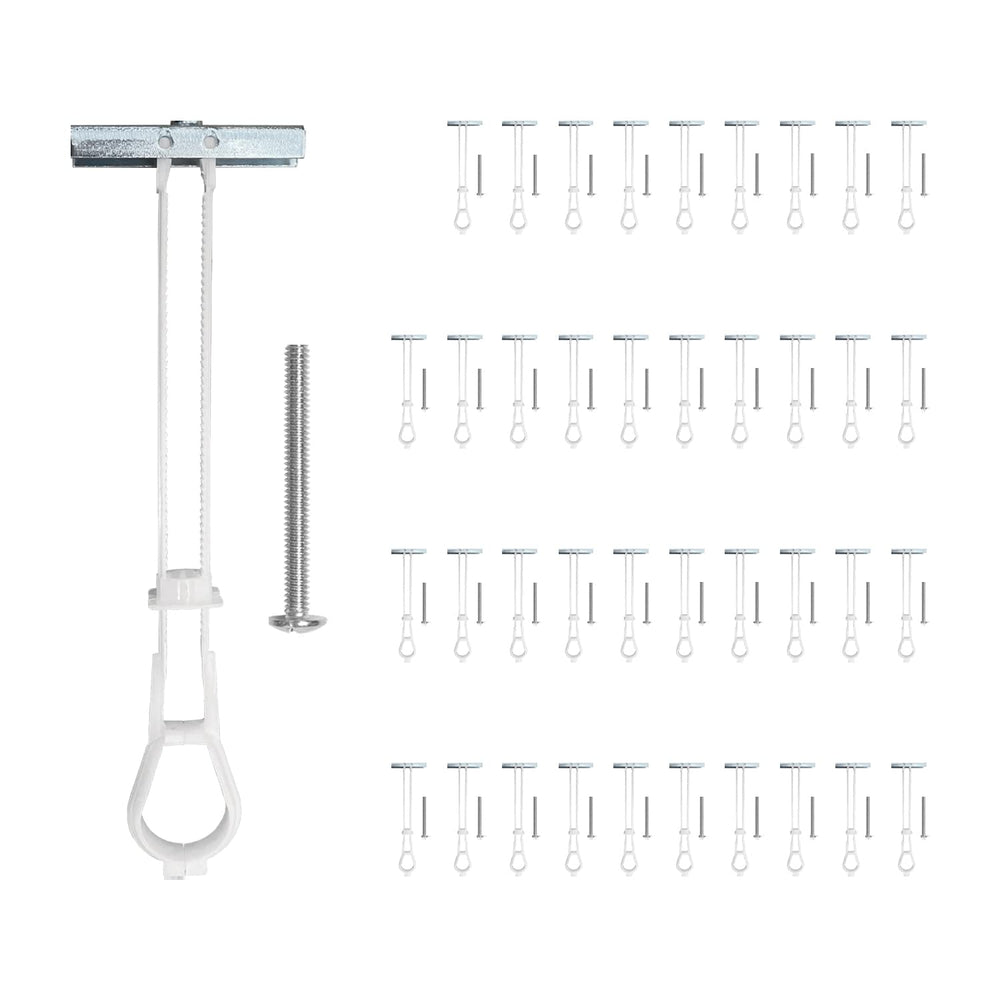 40-Pack 1/4"-20 Heavy Duty Quick Toggle Anchors with Bolts Set | for Dry...