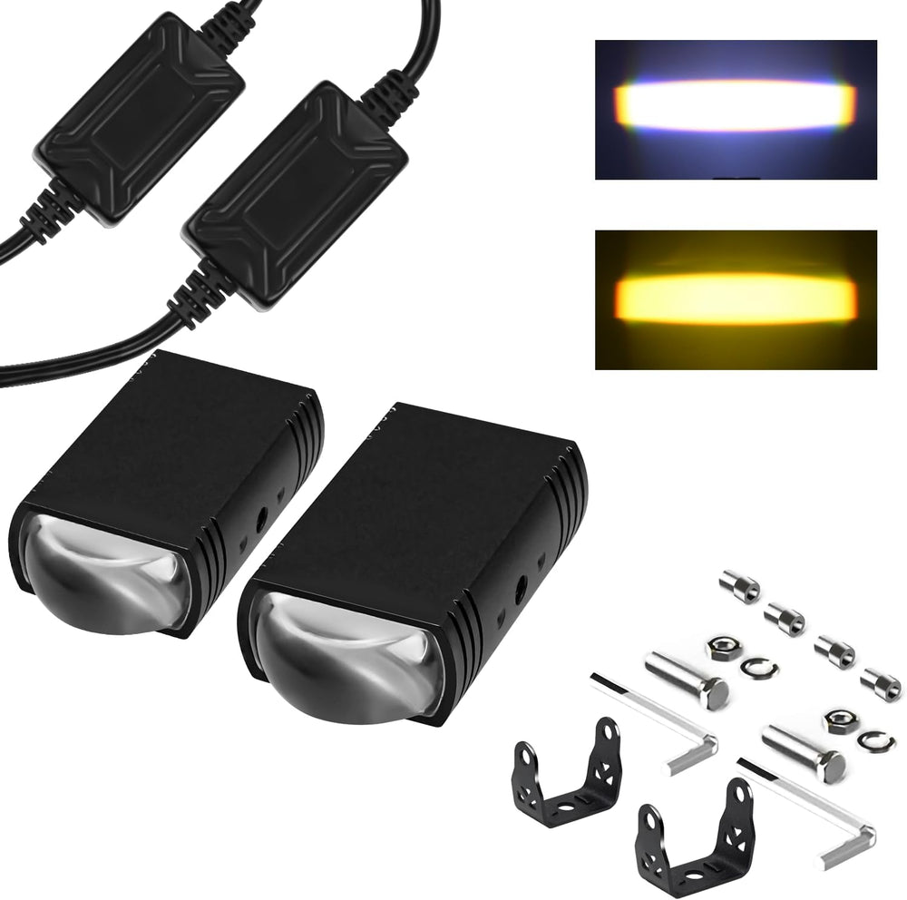Motorcycle Driving Lights 3 Modes Hi/Lo Beam Sport Front Grille LED Lights