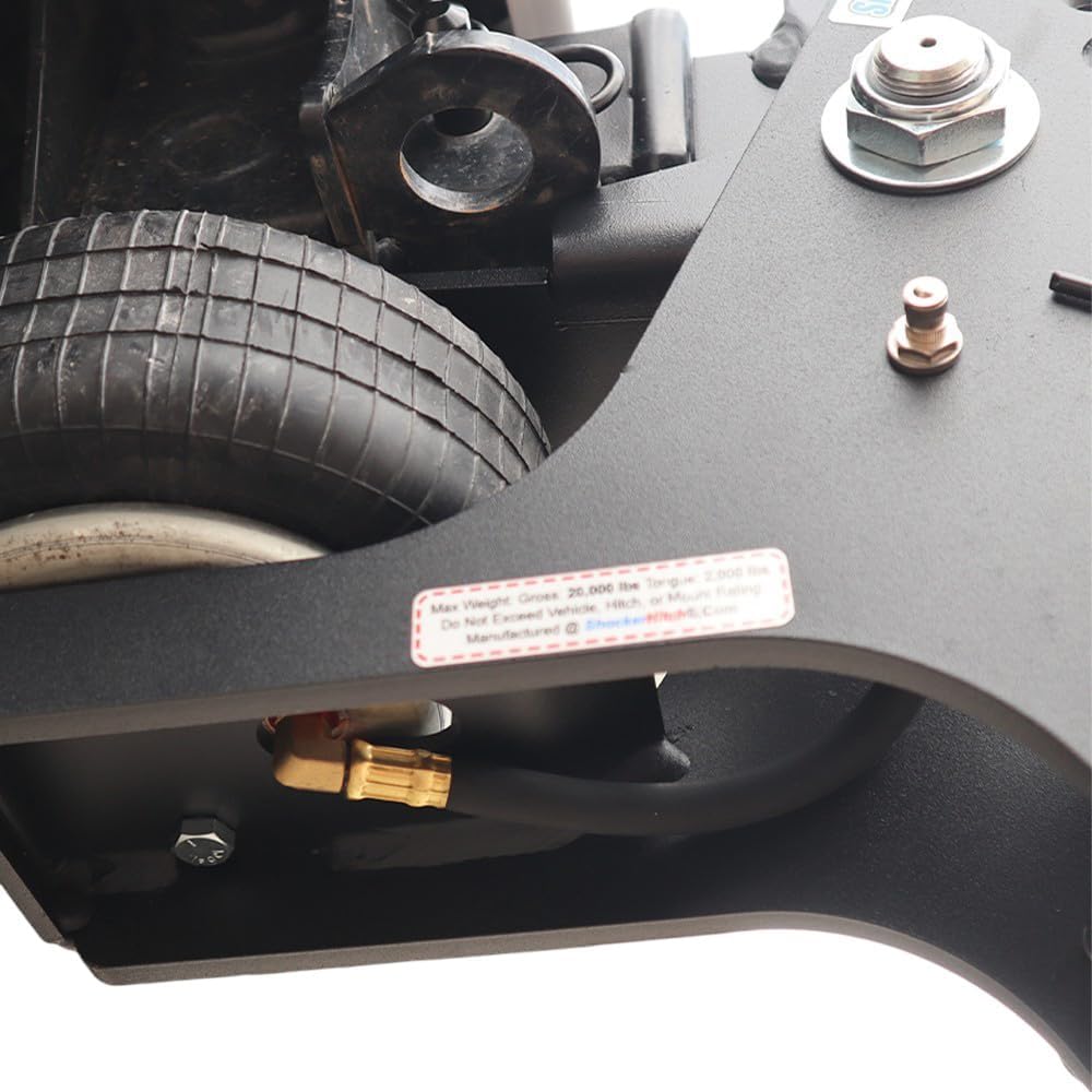 Shocker HD Max Black Super Drop Air Hitch with Sway ControlBlack Combo 2"...