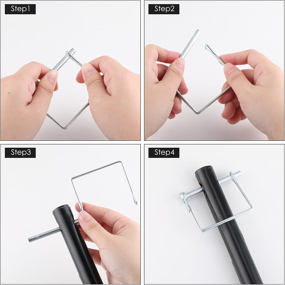 Pelopy 100 Pcs 1/4 Inch Diameter x 2-3/4 Inch Long Safety Locking Pin, Heavy ...