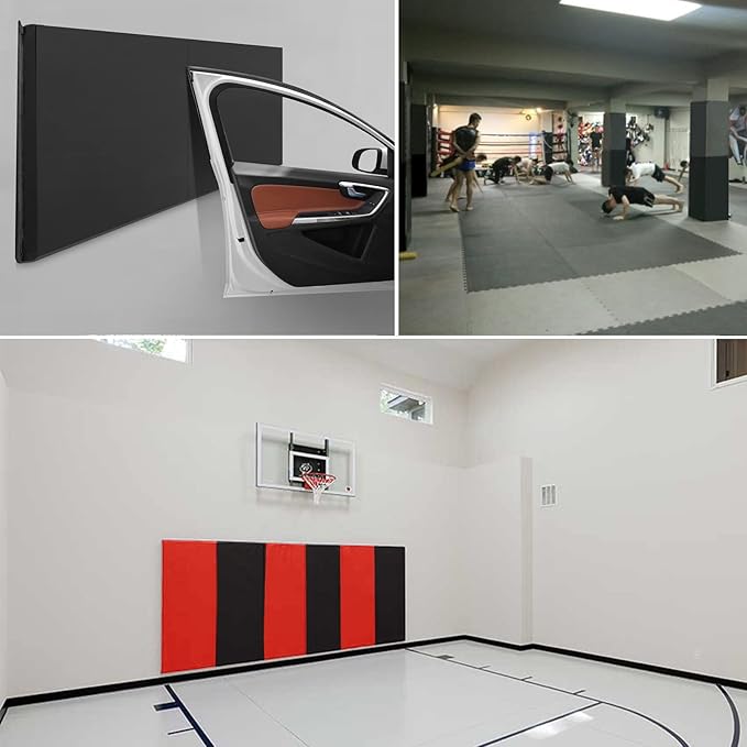 PROGOAL 2"/4" Thick Foam Protection Wall Pad,Gym Basketball-Court