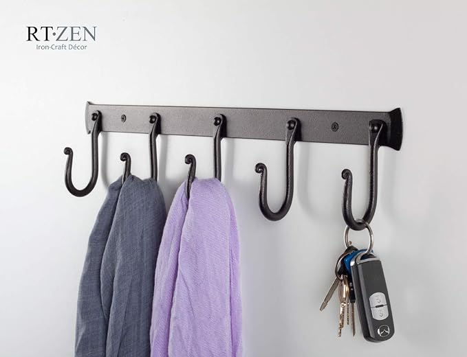 RTZEN Wall Mount Hook Set (5 Pack)
