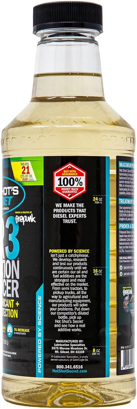 Hot Shot's Secret FR3 Friction Reducer Nano-Lubricant with Wear Protectio...