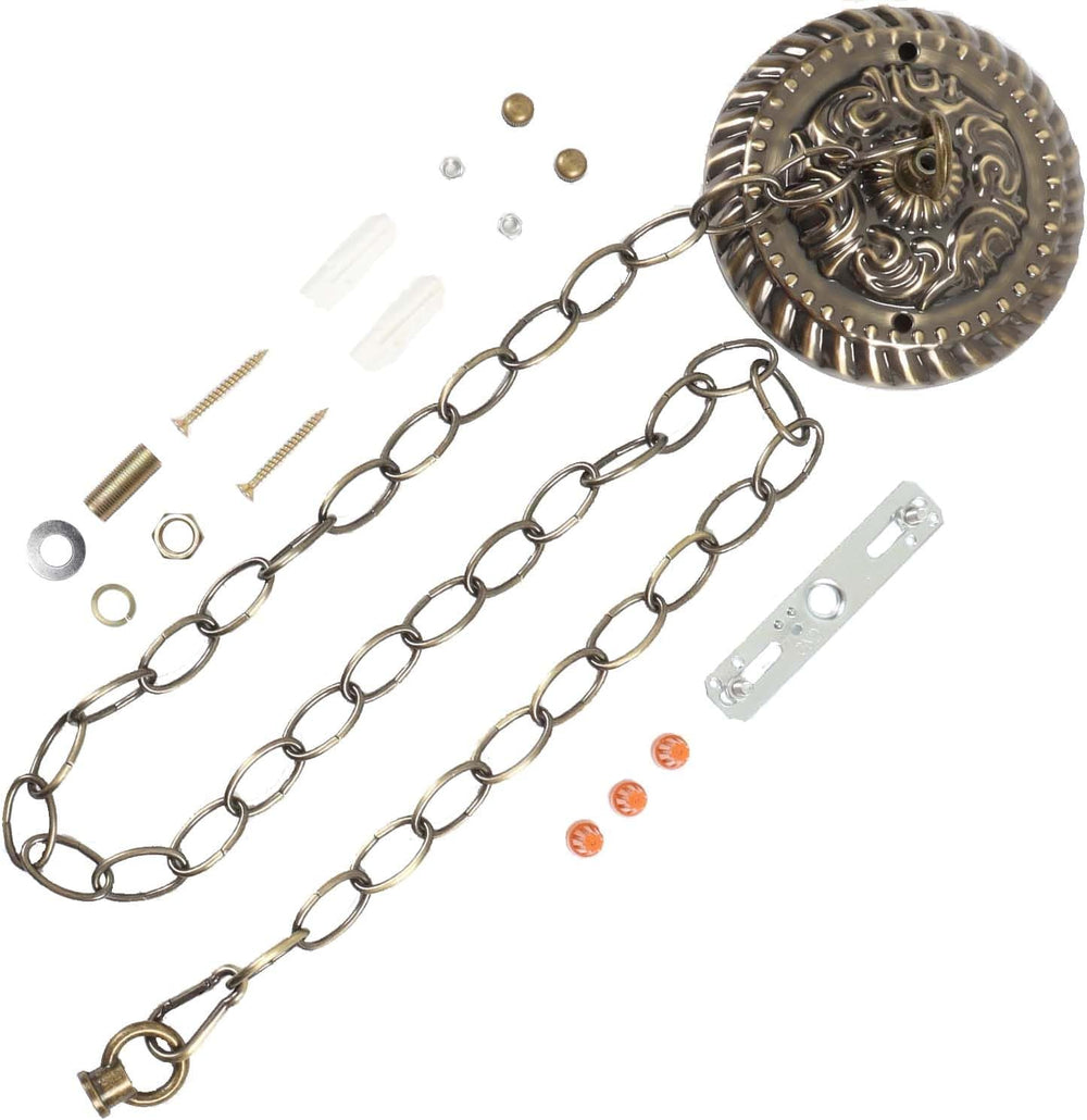 Bieye CC02 43-Inch Bronze Chain and Canopy Kit for Pendant Lights