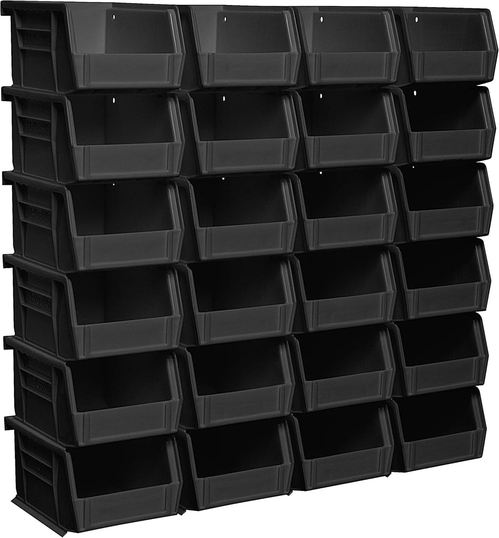 Akro-Mils 30210 AkroBins Plastic Storage Bins, 5"x4"x3", Black...
