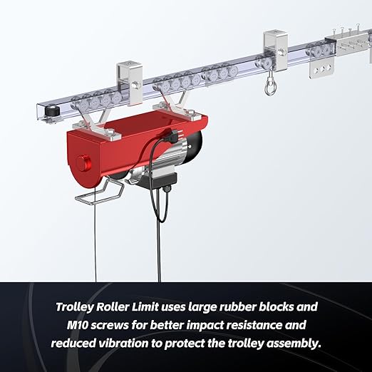 SKTREX Trolley Roller Wheels Limit Trolley Assembly Positioning (Pack of 8)