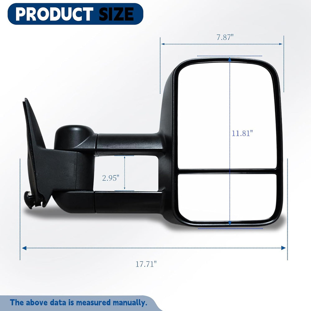 AERDM New Pair Towing Mirrors Set Telescoping Tow Mirrors fit for 1988-1998 C...