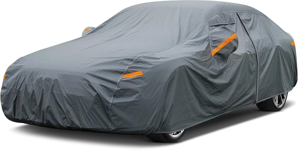 16 Layers Car Cover Waterproof All Weather, Heavy Duty Full Exterior Cover