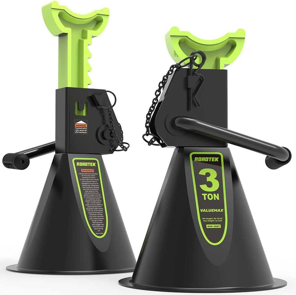 Jack Stands, 3 Ton (6,000 lbs) Heavy Duty Car Jack Stands with Seamless Round...