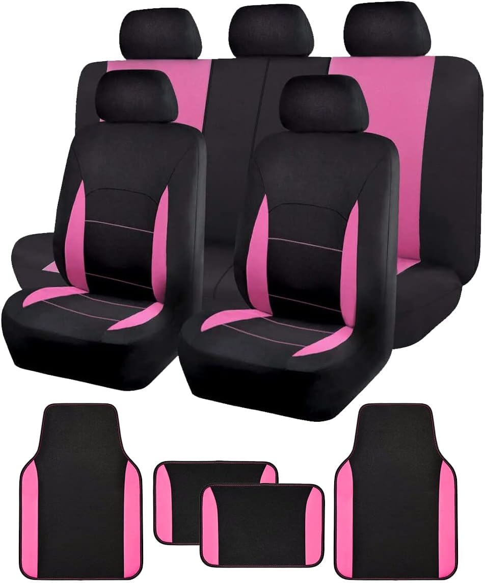 Flying Banner Combo Pack car seat Covers car Floor mats car Truck SUV (Seat C...