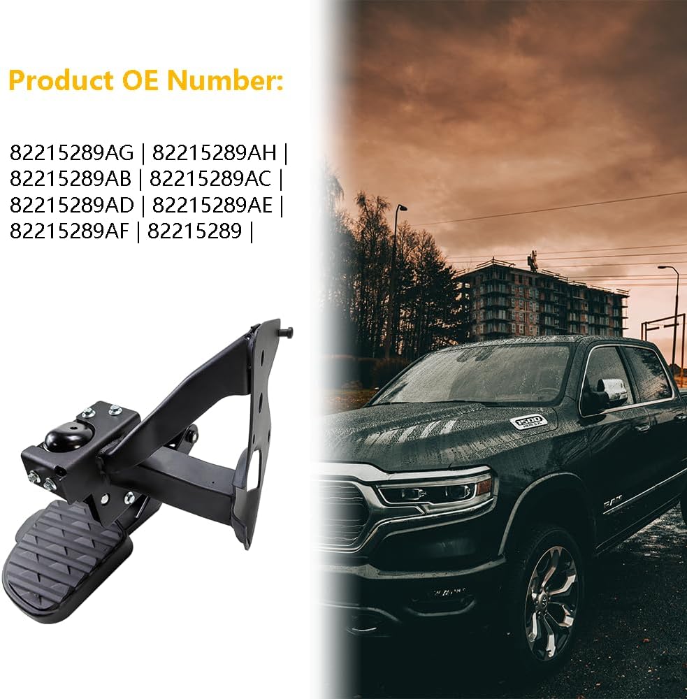 New Rear Bed Step Retractable Bumper Tailgate Step | Fit for Dodge Ram 1500 D...