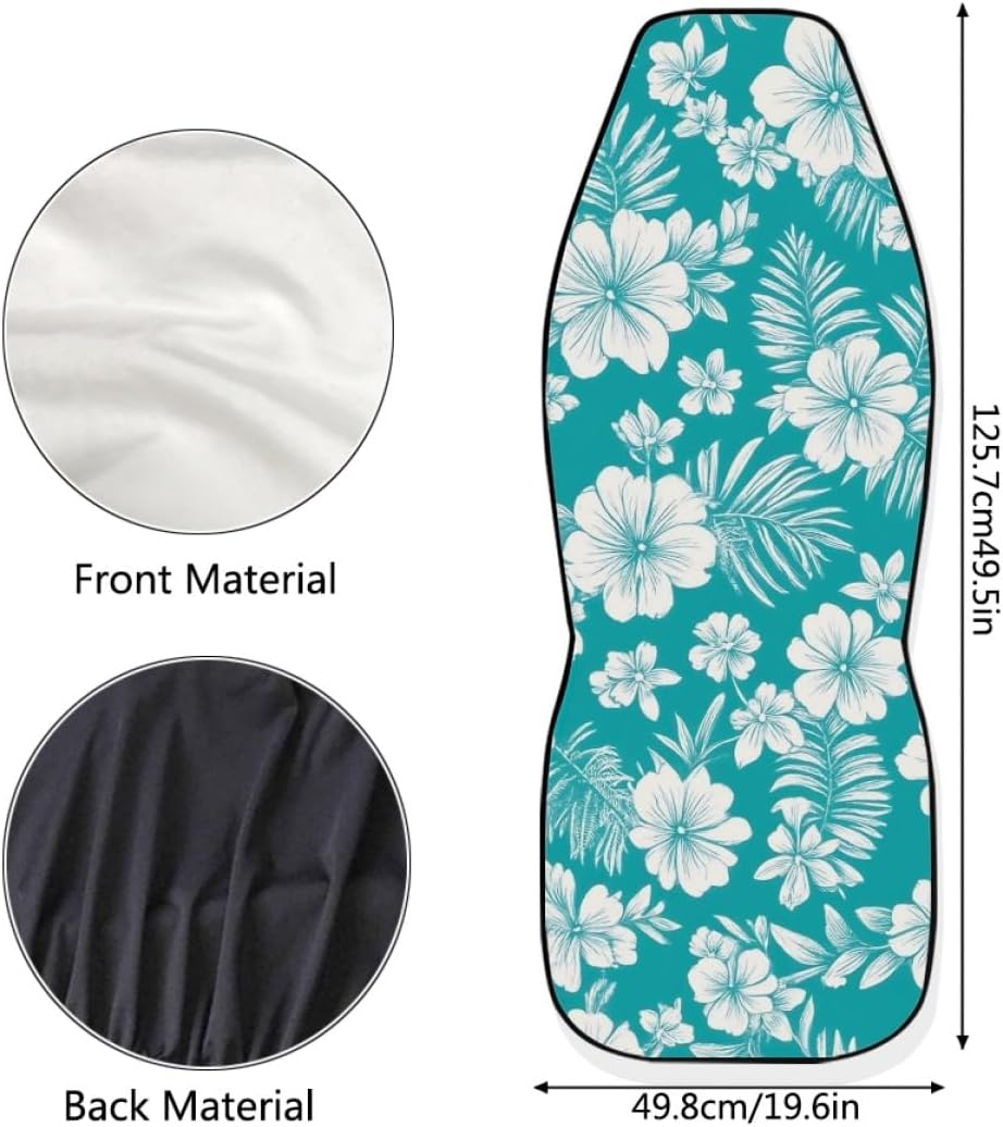 Pehede Car Seat Cover Hibiscus Flower Front for Cars, Easy to Install Cover S...