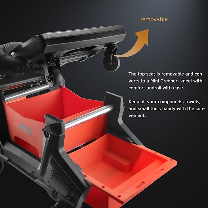 SPTA Automotive Mobile Rolling Mechanics Stool