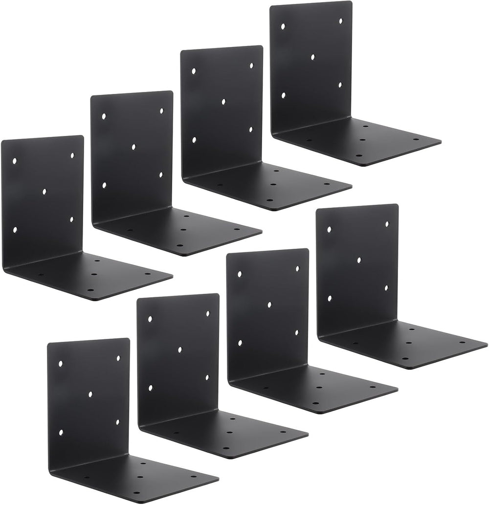 8 pcs 6" x 6" x 5" Heavy Duty Steel L Right Angle Bracket