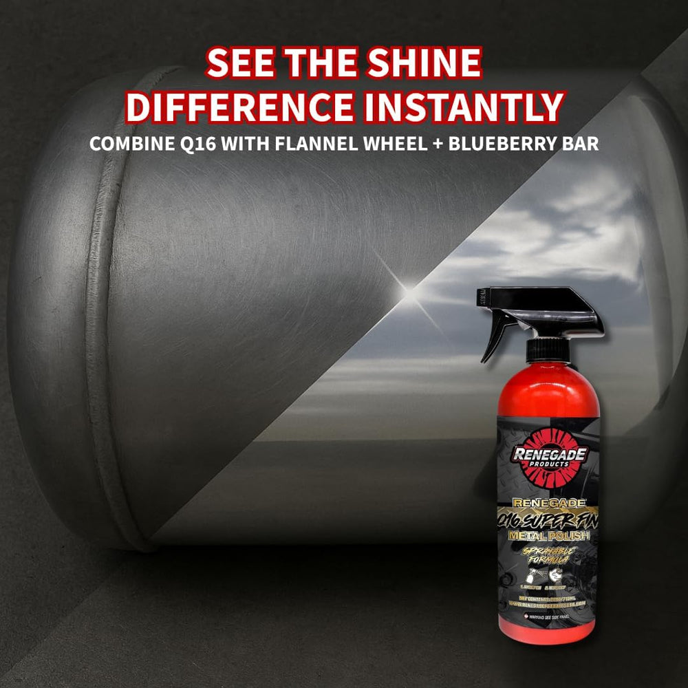 Renegade Products USA | Q16 Extra Fine Sprayable Metal Polish - High-Gloss Fi...