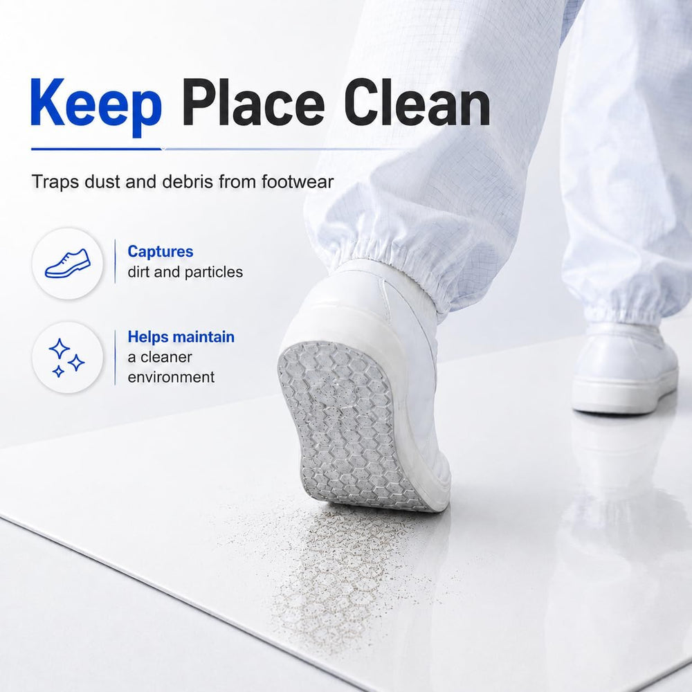 AAwipes Sticky Mat 13" x 17" Tacky Adhesive Pads 150 Sheets White
