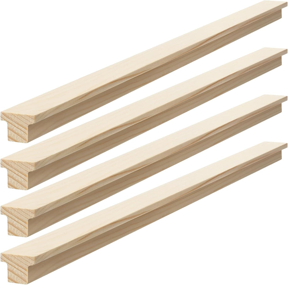 Yousoontic 4 Pack Hardwood Center Mount Drawer Slides Wooden Drawer Track Cla...