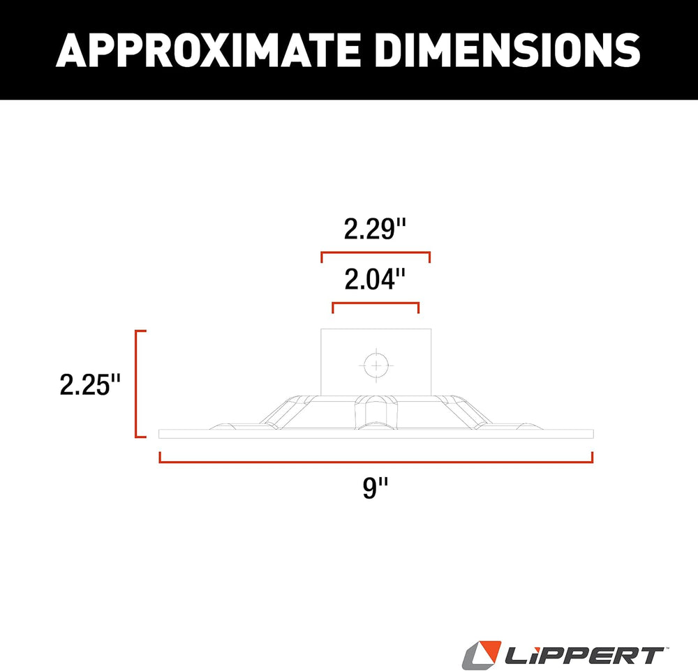 Lippert Components Hall Effect Ground Control 3.0 Replacement Rear Jack Foot ...