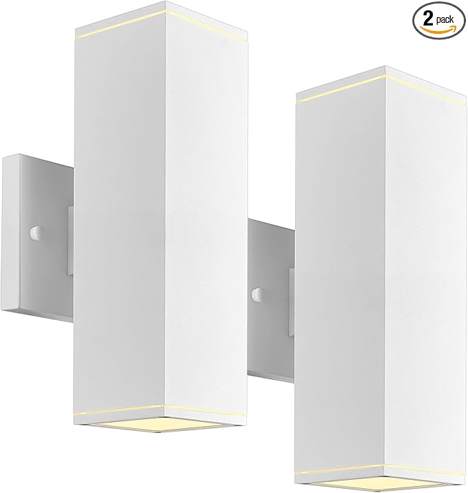 Ken & Ricky Outdoor Wall Lights, Modern Exterior Up and Down Wall Sconces...
