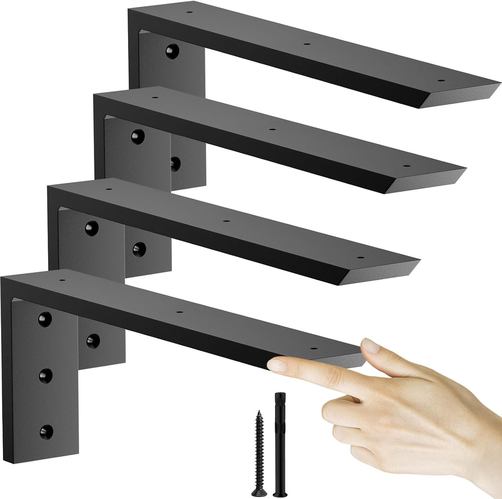 Countertop Support Bracket 14 inch 4 Pack (3/8" Thick),Premium Heavy Dut...