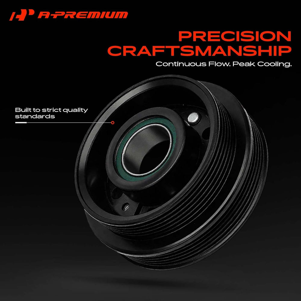 A-Premium Air Conditioner AC Compressor Clutch Pulley and Front Plate